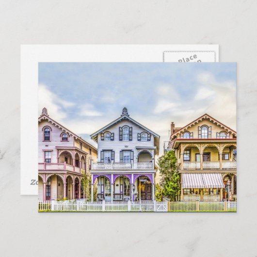 Carte postale Victorian House Row (Devant / Derrière)