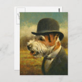 Carte postale Victorian Jack Russell (Devant / Derrière)