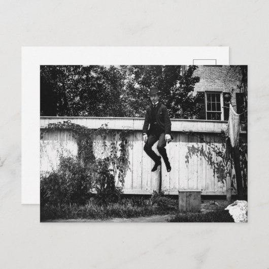 Carte Postale Victorian Jumping Man (Devant / Derrière)