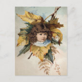 Carte postale Victorian Leaf Girl  (Devant)