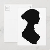 Carte Postale Victorian Regency Femme Silhouette Art indépendant (Devant / Derrière)