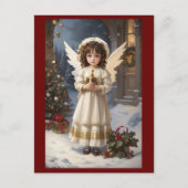 Carte Postale Victorian Vintage Retro Christmas Angel (Devant)