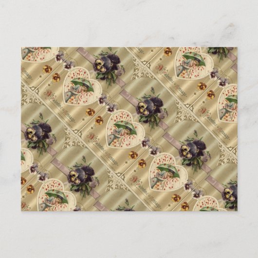 Carte postale Victorian Vintage Valentine (Devant)