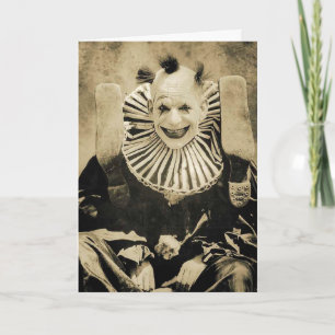 Carte postale Victorian Weird Déplaisant Clown Smi