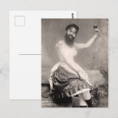 Carte Postale Victorian Weird, une femme à la barbe (Devant / Derrière)