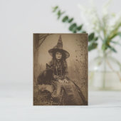 Carte Postale Victorian Witch Sepia Portrait style 6 (Debout devant)