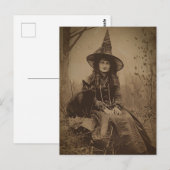 Carte Postale Victorian Witch Sepia Portrait style 6 (Devant / Derrière)