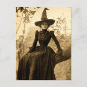 Carte Postale Victorian Witch Sepia Portrait style 8 (Devant)