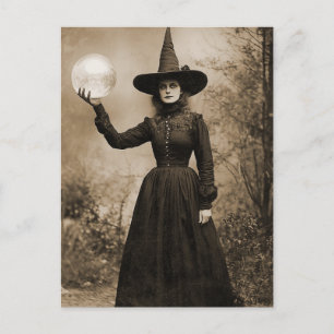 Carte Postale Victorian Witch Sepia Portrait style 9