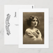 Carte Postale Victorian woman arms crossed (Devant / Derrière)