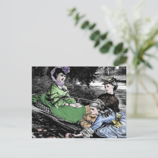 Carte postale victorienne (Debout devant)