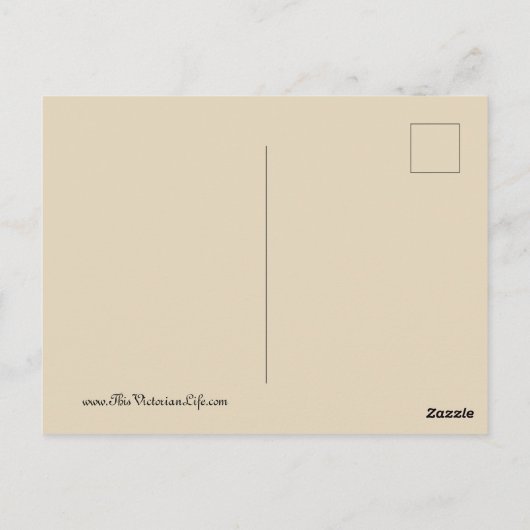 Carte postale victorienne (Dos)