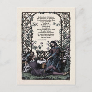 Carte postale victorienne Coleridge "Love"