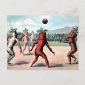 Carte postale victorienne de carottes jouant au ba (Devant)