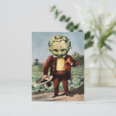 Carte postale victorienne de chou (Debout devant)