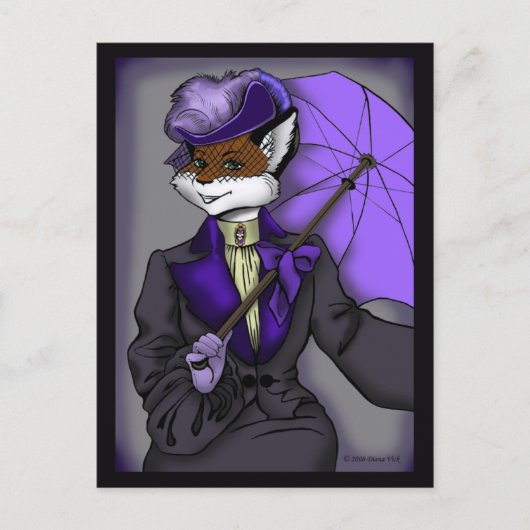 Carte postale victorienne de Fox (Devant)