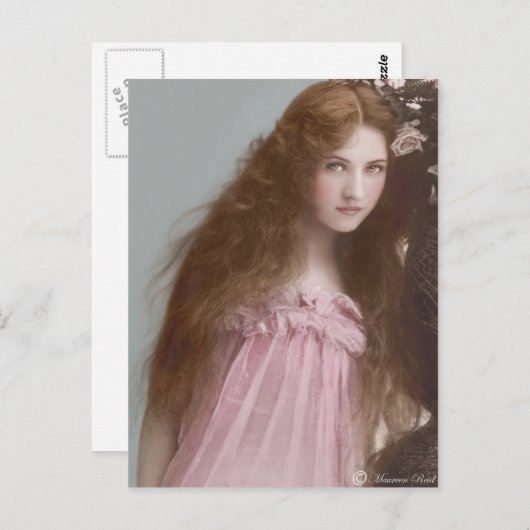 Carte postale victorienne édouardienne Sepia teint (Devant / Derrière)