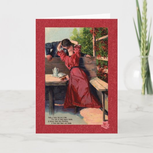 Carte postale victorienne Kiss (Devant)