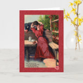 Carte postale victorienne Kiss (Fleur jaune)