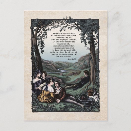 Carte postale victorienne Meredith "Pastorales" (Devant)