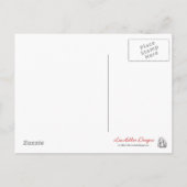 Carte postale victorienne : message de la Saint-Va (Dos)