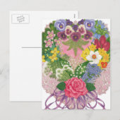 Carte postale victorienne Nosegay Valentine (Devant / Derrière)