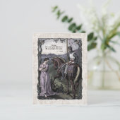 Carte postale victorienne Swinburne "An Old Saying (Debout devant)