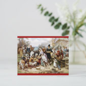 Carte postale victorienne Thanksgiving (Debout devant)