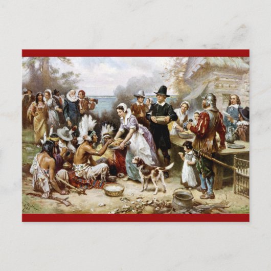 Carte postale victorienne Thanksgiving (Devant)