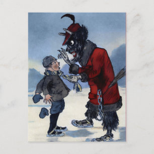 Carte postale Victorienne vintage Krampus