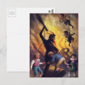 Carte postale Victorienne vintage Krampus (Devant / Derrière)