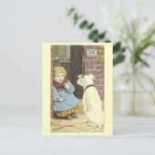 Carte postale victorienne Vistor inattendue (Debout devant)