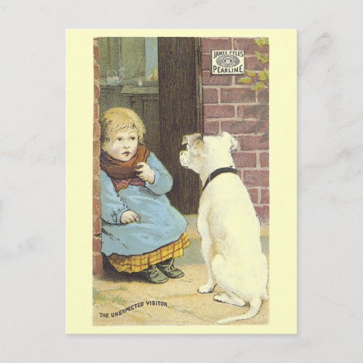 Carte postale victorienne Vistor inattendue (Devant)