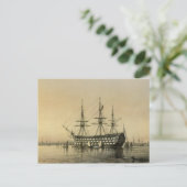 Carte postale victorieuse HMS (Debout devant)