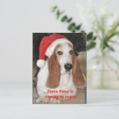 Carte postale vide de pattes de Père Noël (Debout devant)