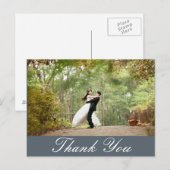 Carte Postale Vide - Horizontal personnalisé Merci photo de mari (Devant / Derrière)