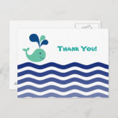 Carte Postale Vide - Merci de baleine (Devant / Derrière)