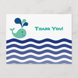 Carte Postale Vide - Merci de baleine