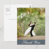 Carte Postale Vide - Merci photo de mariage vertical personnalis (Devant / Derrière)