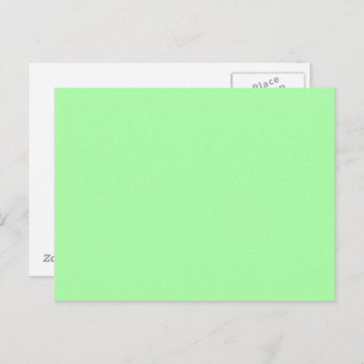 Carte Postale Vide vert à la menthe (Devant / Derrière)