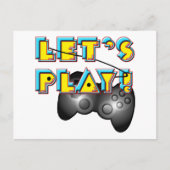 Carte Postale Video Games Day - Let's Play! (Devant)