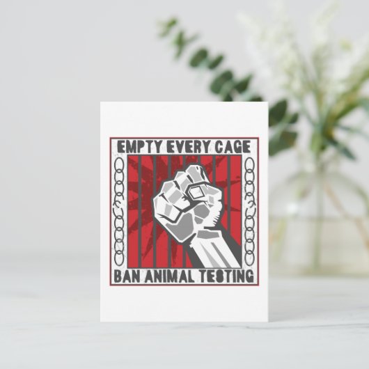 Carte Postale Vider chaque cage (Debout devant)