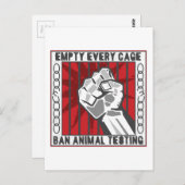 Carte Postale Vider chaque cage (Devant / Derrière)