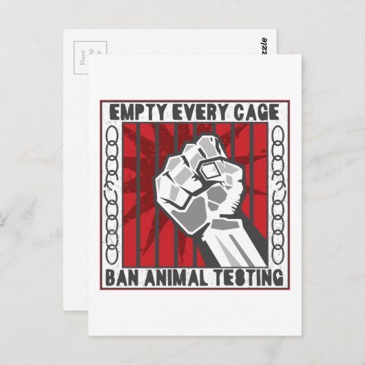 Carte Postale Vider chaque cage (Devant / Derrière)