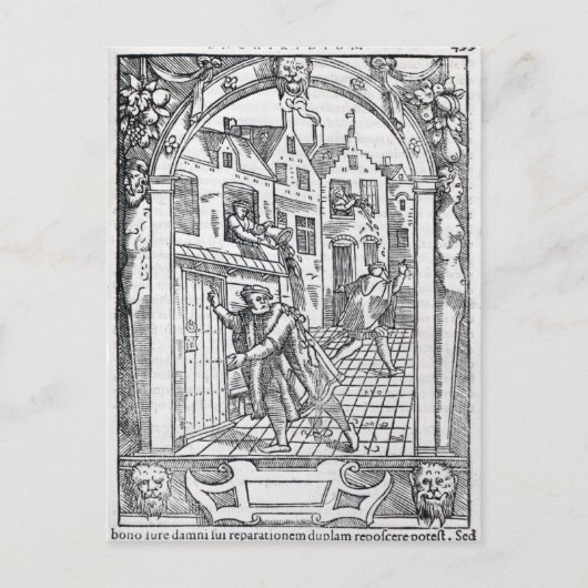 Carte Postale Vider les pots de chambre (Devant)