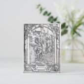 Carte Postale Vider les pots de chambre (Debout devant)