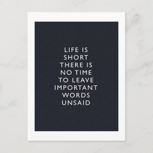 Carte Postale vie (Devant)