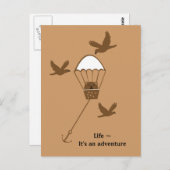 Carte Postale Vie ~ c'est une aventure (Devant / Derrière)