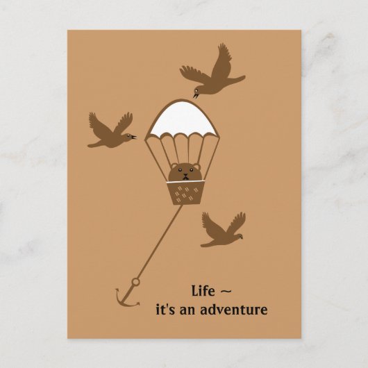 Carte Postale Vie ~ c'est une aventure (Devant)