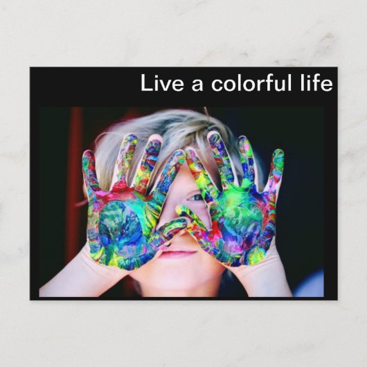 Carte Postale Vie colorée (Devant)